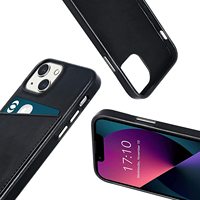 Étui de téléphone en cuir véritable de luxe sur mesure avec blocage RFID et emplacement pour cartes pour iPhone 13 Pro Max
