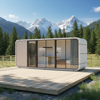 Unidad Prefabricada Modular Rectangular de Panel Sándwich con Estructura de Acero Ligero Futurista para Apartamentos y Casas, Vivienda al Aire Libre