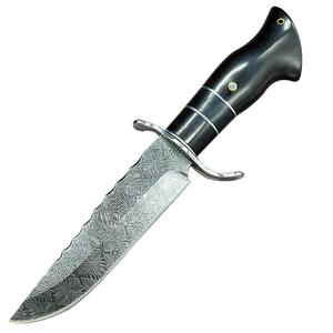 Coltello da Caccia Wugeon Fatto a Mano in Damasco San Mai di Grado Industriale, Spessore 4mm, Nuovo Modello con Manico in Legno, Coltelli per Esterni - Product Image 6
