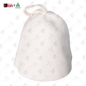 Cappello da sauna moderno in feltro di lana bianca 100% naturale Vapasauna per uomo <span class=keywords><strong>e</strong></span> donna, berretto spesso in feltro per saune a vapore in appartamenti <span class=keywords><strong>e</strong></span> ville - Product Image 2