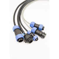 Kabel Konektor Asli WEIPU SP21 IP68 Rakitan Kabel 2-15Pin Berlapis Emas IPC-620 OEM MOQ Kecil untuk Baterai Surya