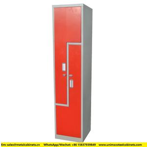 Style industriel <span class=keywords><strong>vestiaire</strong></span> étroit Fitness métal Z porte salle de sport casier <span class=keywords><strong>2</strong></span> personnes armoire de rangement armoire placard - Product Image 2