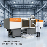 Machine de moulage par injection horizontale entièrement électrique à commande PLC de haute précision LX-150T, seringue PET/ABS PPR HDPE PC
