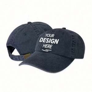 High Quality 100% Cotton 6-Panel Baseball <b>Cap</b> with Curved Brim and <b>Flat</b> Embroidery Logo Sporty Image Style - Product Image 1