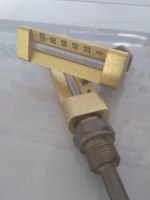 Termometer Merkuri Merah Kaca Tahan Getaran Industri