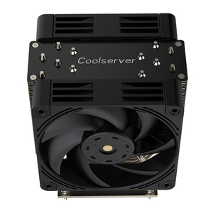 COOLSERVER LGA1700 4UR25 ซีพียูเซิร์ฟเวอร์รุ่นที่ 12 พร้อมพัดลมคู่ 6 ฮีทไปป์ เงียบ รองรับ <span class=keywords><strong>13900K</strong></span> โปรเซสเซอร์คอมพิวเตอร์ใหม่ <span class=keywords><strong>TDP</strong></span> 255W - Product Image 3