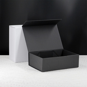 Grande boîte cadeau noire recyclable avec ruban, impression UV spot aseptique pour <span class=keywords><strong>Lafite</strong></span>, pour Halloween, la Saint-Valentin, les cadeaux de mariage - Product Image 2
