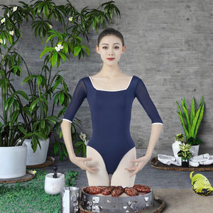 Nuevo Leotardo de Spandex para Mujer, Adulto, para Fitness, Danza, Ballet, Manga Corta, Cintura Elástica, Servicio OEM, Llegada en Octubre 2025 - Product Image 3