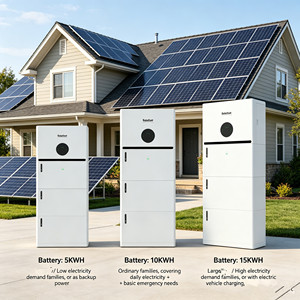 4.6kW Stackable Hybrid Solar with 10.24kWh 2pcs <b>Battery</b> Pack for Home Solar Energy <b>Backup</b> System - Product Image 4