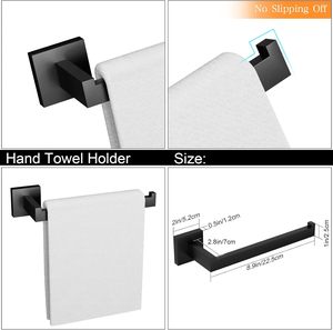 Support mural adhésif en acier inoxydable pour serviettes de toilette et porte-rouleaux de papier, très populaire pour la maison - Product Image 4