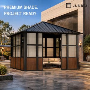 <span class=keywords><strong>Pergola</strong></span> en aluminium <span class=keywords><strong>4x3</strong></span> avec kit de configuration pour patios résidentiels et commerciaux et exigences de projets personnalisés - Product Image 1