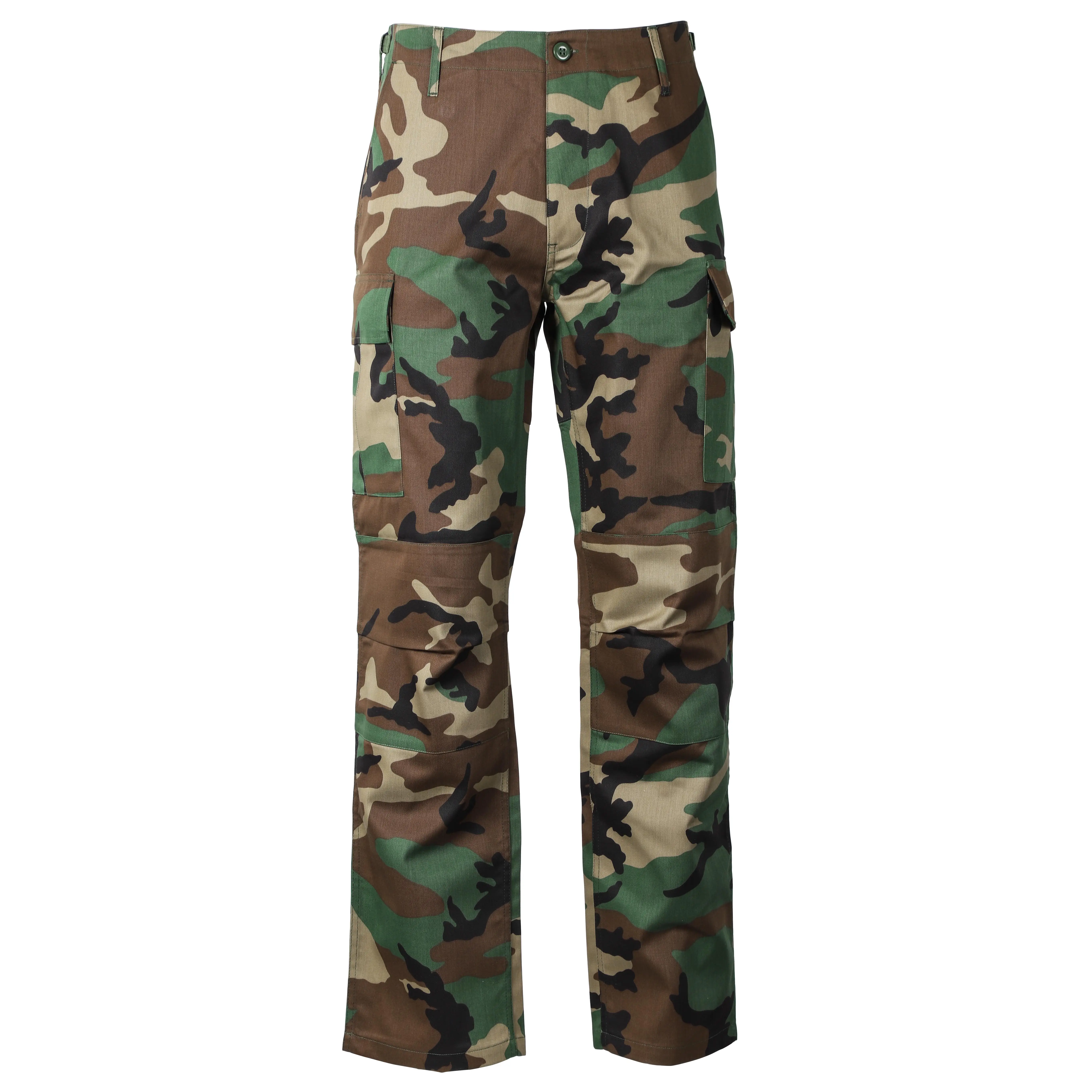 Breathable Quick Dry Pants Sports Polyester Track Pants Outdoor Hunting Camping Spandex Woman Men ACU Woodland Camouflage Pants