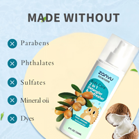 Label privé sans rinçage pour enfant 2 en 1 démêlant et spray rafraîchissant brume hydratante spray démêlant pour les cheveux personnalisé pour les enfants