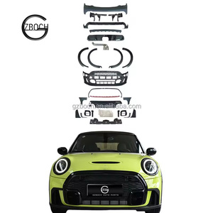 Parachoques para BMW <span class=keywords><strong>Mini</strong></span> <span class=keywords><strong>Cooper</strong></span> F55 F56 F57 2014+, Actualización a Estilo JCW, Kit de Carrocería, Difusor Trasero F56, Tubo de Escape del Parachoques Trasero - Product Image 1