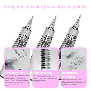 Agujas de Cartucho Desechables para PMU, Puntas de Aguja de Acero Inoxidable para Tatuajes de Cejas y Labios, Maquillaje Permanente, Uso Profesional en Estudio - Product Image 6