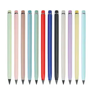 Nuevo lápiz sin tinta para niños, lápiz eterno con borrador, bolígrafo eterno, bolígrafo de pintura que no necesita ser afilado