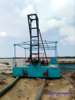 Drague à sable mini portable diesel/électrique populaire au Cameroun, en promotion, avec capacité de 500 m³/h et structure démontable