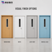 Pintu Baja Modern Dushi Medical untuk Rumah Sakit, Hotel, Aula, Interior Bengkel, Apartemen, Sekolah, Ruang Bersih, Tahan Air, Antibakteri, Tahan Api