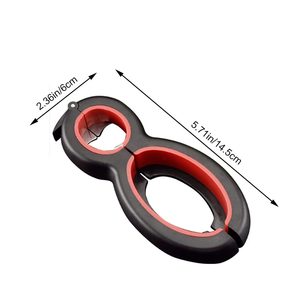 Outil d'ouverture de cuisine multifonction de haute qualité 6 en 1, lame en plastique et en acier inoxydable, ouvre-bouteille de bière, ouvre-bocal en forme de 8 - Product Image 6