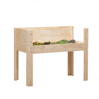 Boîte d'élevage en bois massif pour tortues et nid pour animaux de compagnie pour cailles, pigeons, perroquets, poussins - Isolée, mobile, pour l'intérieur