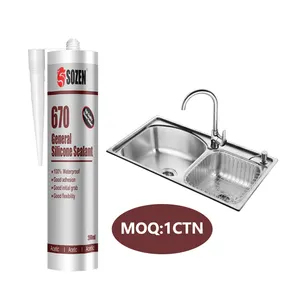 Low MOQ GP Acetic Surface Dry Fast Glass Glue Transparent Silicone Sealant For Interior