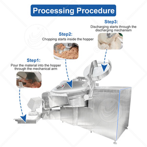Machine à découper la viande ORME pour l'industrie commerciale, capacité 20l 40l 125l 60kg, pour couper, hacher et préparer des saucisses - Product Image 3