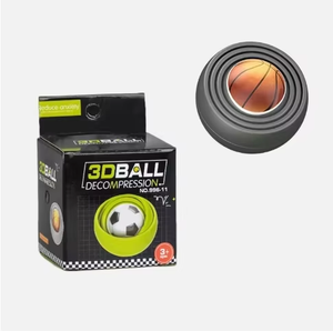 Descompresión Stress Reliever Squeeze Toy Ball 3D <span class=keywords><strong>Infinite</strong></span> Flip Descompresión Ball Baloncesto Spinner Juego de fútbol para niños - Product Image 2