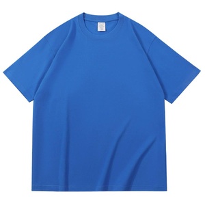 เสื้อยืดคอตตอน 100% หนัก 260 กรัม แบบสั่งทำพิเศษ OEM ODM ทรงโอเวอร์ไซส์ คอกลม แขนสั้น ไม่มีลาย พร้อมสกรีนโลโก้ - Product Image 3