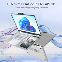 Vente flash : Ordinateur portable Windows 11 avec 32 Go de RAM, 2 To de SSD, écran IPS double de 15,6 pouces, corps métallique, angle de 180 degrés et déverrouillage par empreinte digitale
