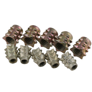 M4-M8 Kẽm hợp kim mạ kẽm loại một đồ nội thất gỗ Gai chèn hạt mà không có cổ áo - Product Image 4