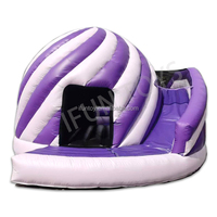 Château gonflable à thème Wild West avec toboggan Jumping House Bouncer Combo pour Cowboys et Cowgirls