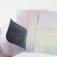 Sacs plats de poche de papier aluminium scellée par milieu d'impression personnalisée pour l'emballage cosmétique de sachet de beauté