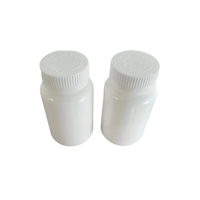 Flacon vide en PEHD blanc de 120 ml avec bouchon à pression et à visser pour emballage de pilules à base de plantes, probiotiques et suppléments solides pour la vente au détail