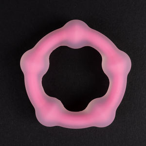 Anneau pénien masculin en silicone double couche à billes pour l'amélioration de l'érection et le retard de l'éjaculation – Jouet sexuel <span class=keywords><strong>intime</strong></span> parfait - Product Image 4