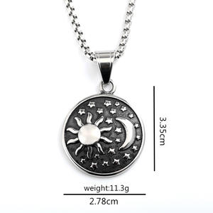 Collar con Colgante de Acero Inoxidable, Diseño de Constelación Unisex, Patrón Geométrico, Joyería de Moda para Combinar con Ropa - Product Image 5