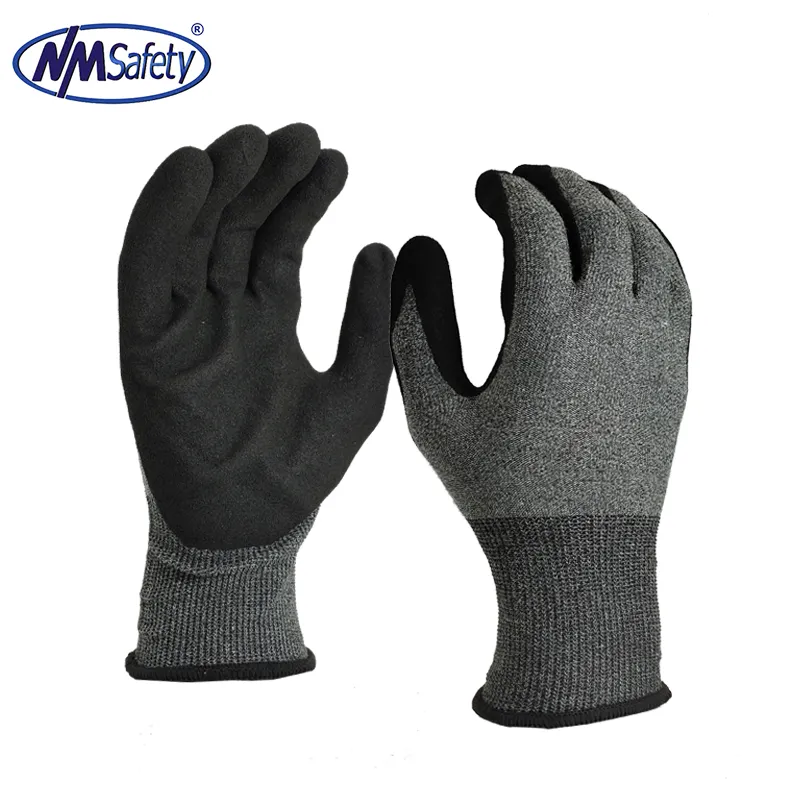 NMSAFETY 18 gauge ultra thin cut resistant A3 gloves work EN388 4442C