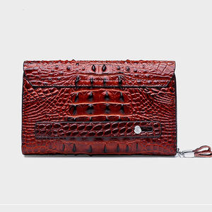 Nuevo Estilo de Bolso de Mano para Hombre, Piel Sintética con Patrón de Cocodrilo, Doble Cremallera, Gran Capacidad, Bolso de Mano Informal de Moda, Moderno para Hombre - Product Image 2