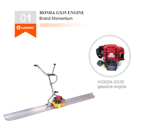 Camminare dietro la superficie del pavimento manuale massetto macchina scarificante calcestruzzo/vibrante righello - Product Image 4