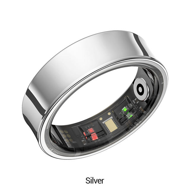 2025 Waterproof Men Women Fitness Tracker Sleep Monitor Stainless Steel Smart Ring