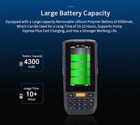 Escáner de Código de Barras Android con Empuñadura Tipo Pistola, Computadora Portátil, Lectura de Códigos QR 1D/2D, Clasificación IP66, Pantalla de 4 Pulgadas, en Stock
