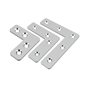 Soporte en ángulo de acero inoxidable en forma de L Mece, 90 grados, engrosado, para fijación de muebles, mesas y sillas, conectores de hierro angular - Product Image 4