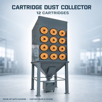 Système de collecte centralisée des poussières pour atelier de soudage industriel, nettoyage automatique par jet pulsé, filtre à cartouche haute efficacité