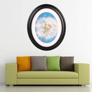 Khung Tranh Gỗ Màu Đen Trang Trí Treo Tường Hình Bầu Dục Bằng Gỗ Cổ Điển Tùy Chỉnh - Product Image 6