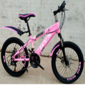 Vélo adulte avec 12 vitesses cadre en acier au carbone de haute qualité absorption de choc rose - Product Image 1