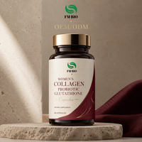 60 comprimés de collagène pour femmes, glutathion, probiotiques, complément alimentaire à base de plantes, sans additifs, capsules de nutriments équilibrants quotidiens