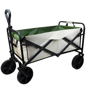 <b>Foldable</b> Camping <b>Cart</b> 300 Lb Capacity High Carbon Steel Outdoor Use - Product Image 1