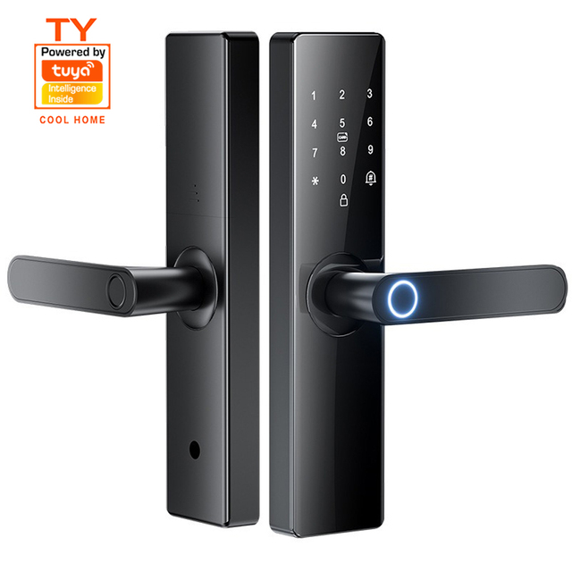 Outdoor Digital Wifi TTLock Remote Smart Lock Door Electronic Smart Locks for Front Door Tuya Smart Door Lock with Fingerprint