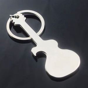 Llavero Abridor de Botellas de Metal con Logotipo Personalizado, Llavero con Forma de Guitarra de Aleación de Zinc para Regalo Promocional - Product Image 4