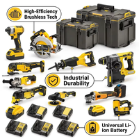 Ensemble d'outils de qualité export, perceuse électrique, kit complet d'outils à main pour commande en gros