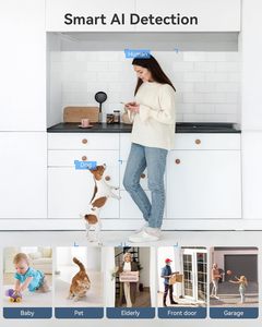 Foscam 3K 5MP Trong Nhà An Ninh Máy Ảnh Thông Minh Mini Chó/Mèo/Bé Màn Hình 20X Zoom Alexa/Google Nhà Tương Thích 2.4G 5G Wifi Chuyển Động - Product Image 3